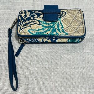 Vera Bradley Floral Wristlet Wallet with Strap
